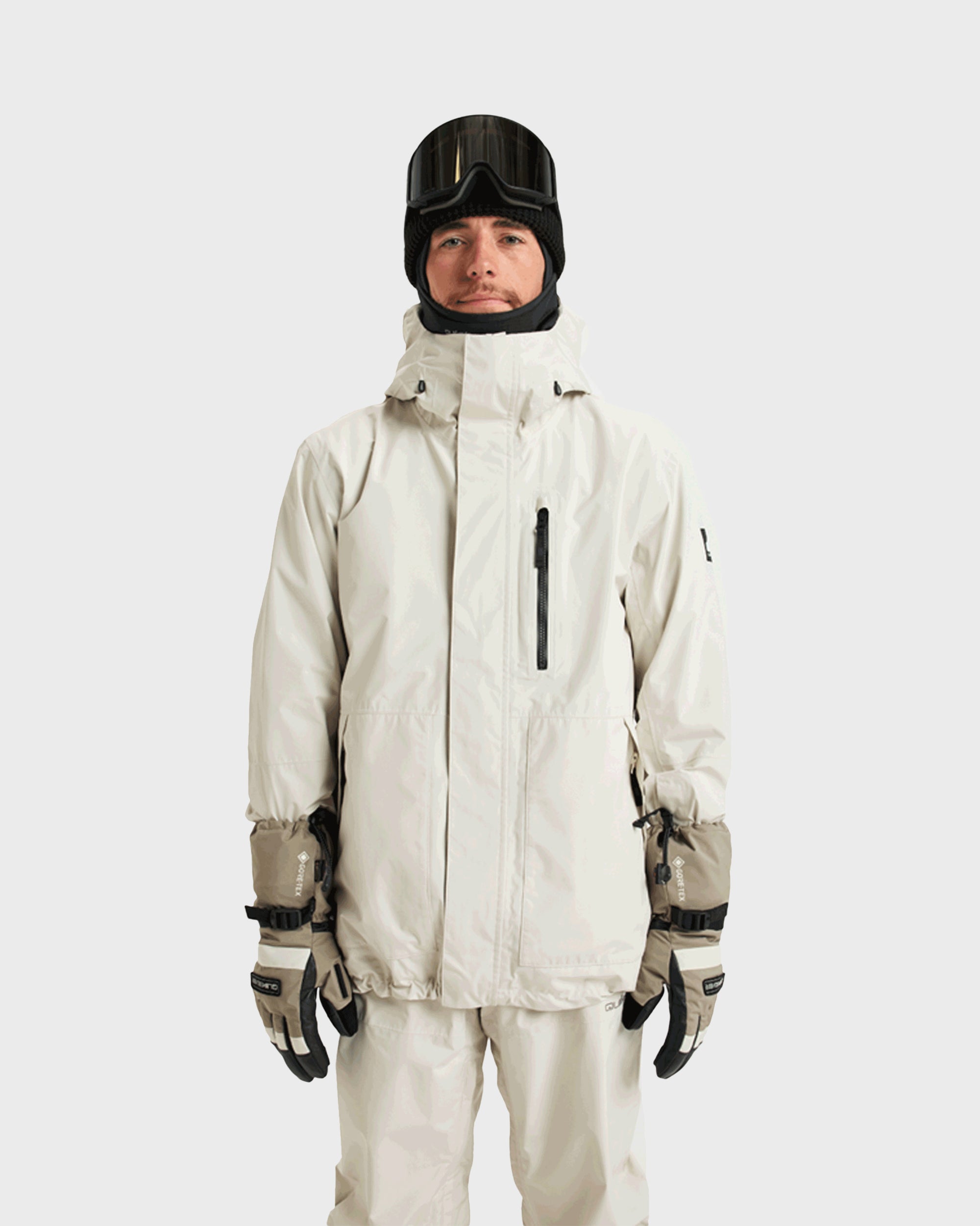 Quiksilver　MISSION　GORE-TEX　JK　L Mission GORE-TEX Snow Jacket - Bone | Quiksilver