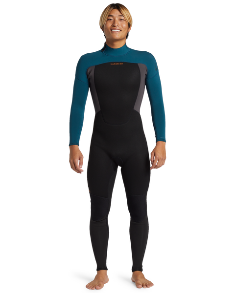 3/2 Prologue Back Zip Full Wetsuit - Midnight Turquoise – Quiksilver