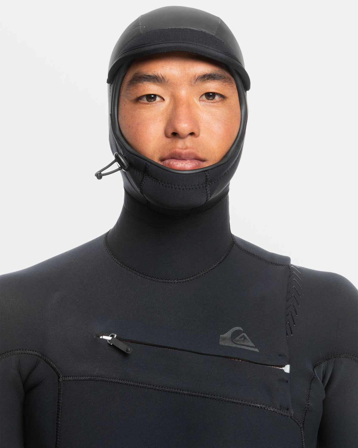 5/4/3mm Highline Hooded Chest Zip Wetsuit - Black BLACK 6
