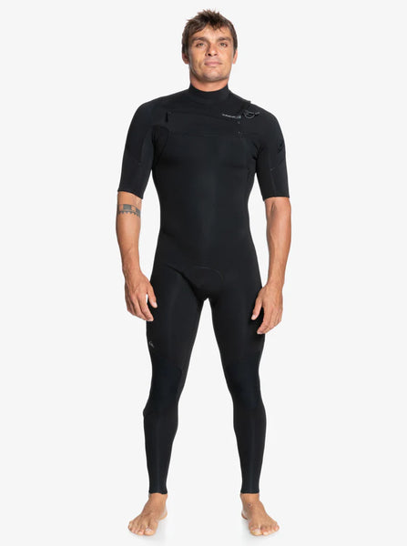 2/2 Everyday Sessions Chest Zip Short Sleeve Wetsuit - Black