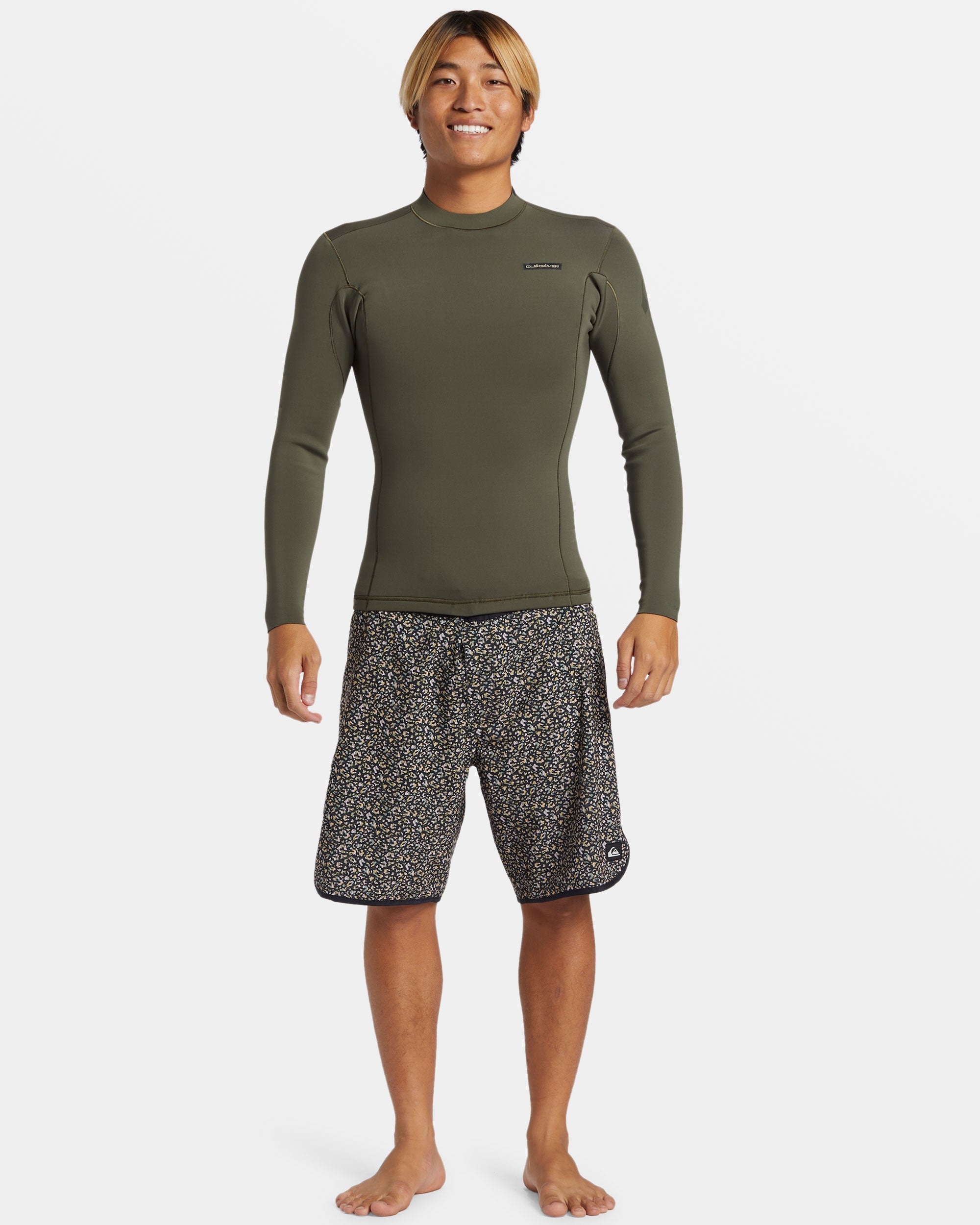 大特価 QUIKSILVER EVERYDAY SESSIONS 1.5 LS 1.5mm Everyday Sessions Q-Lock Wetsuit Jacket - Thyme | Quiksilver
