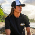 Hawaii Floral Classic Short Sleeve Knit T-Shirt - Black