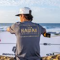 Hawaii Lock Short Sleeve Knit T-Shirt - Iron Gate