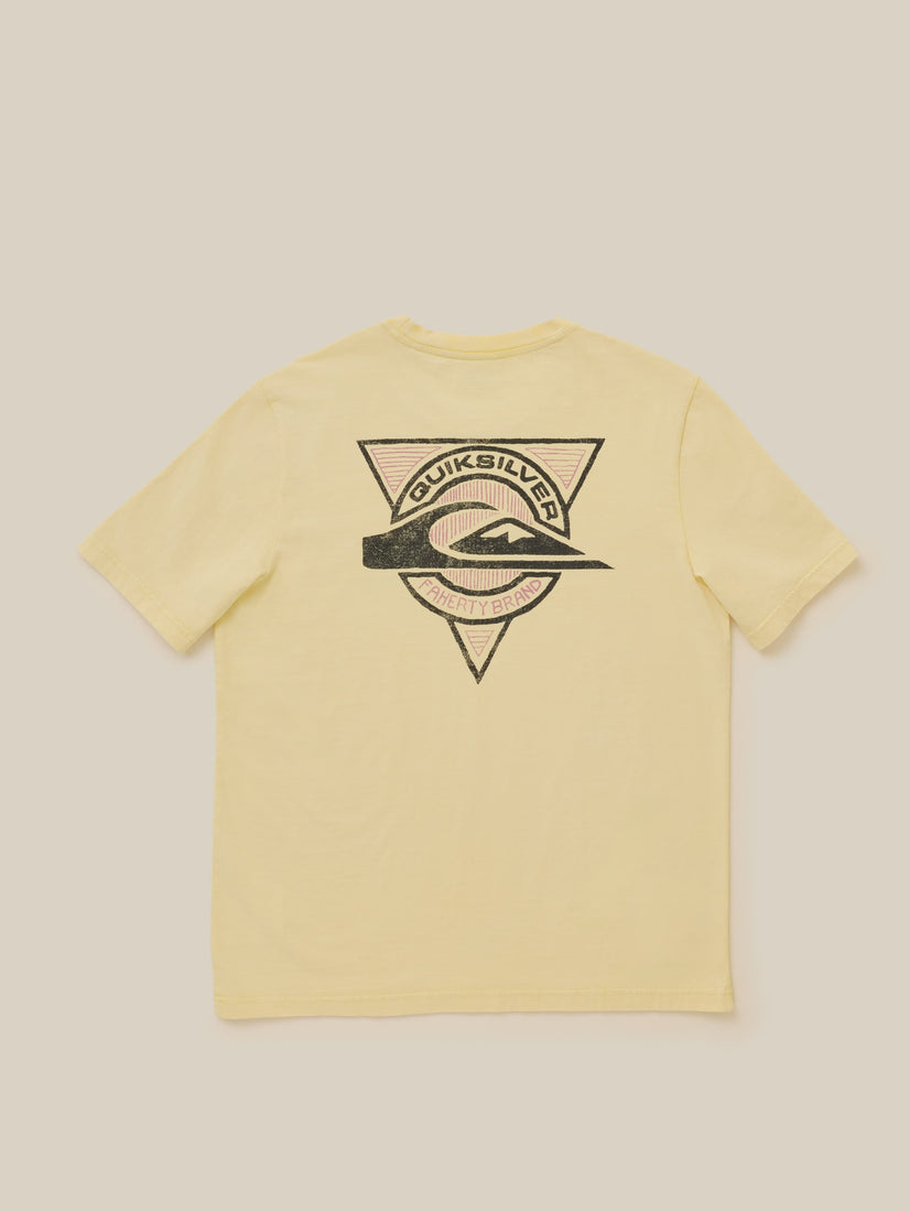 FAHERTY X QUIKSILVER HEAVY WASH TEE - BRIGHT SUN