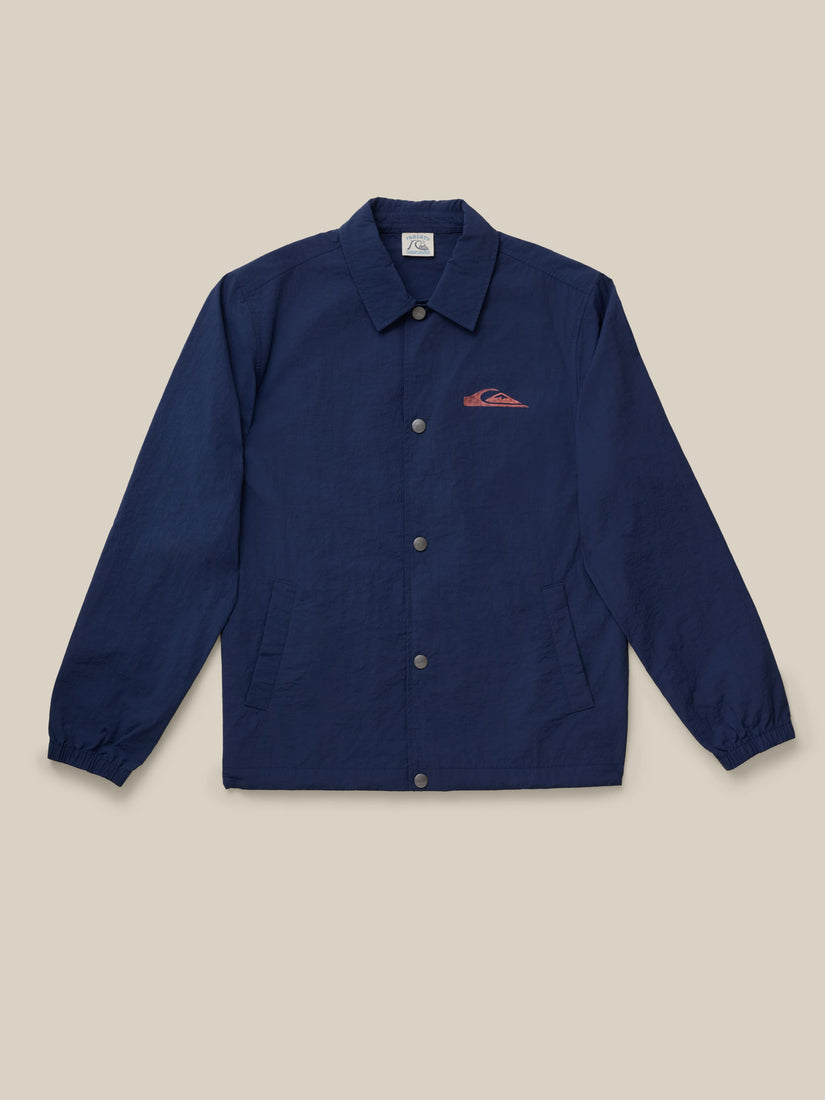 FAHERTY X QUIKSILVER COACHES JACKET - HUNTINGTON NAVY