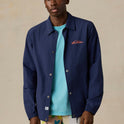 FAHERTY X QUIKSILVER COACHES JACKET - HUNTINGTON NAVY