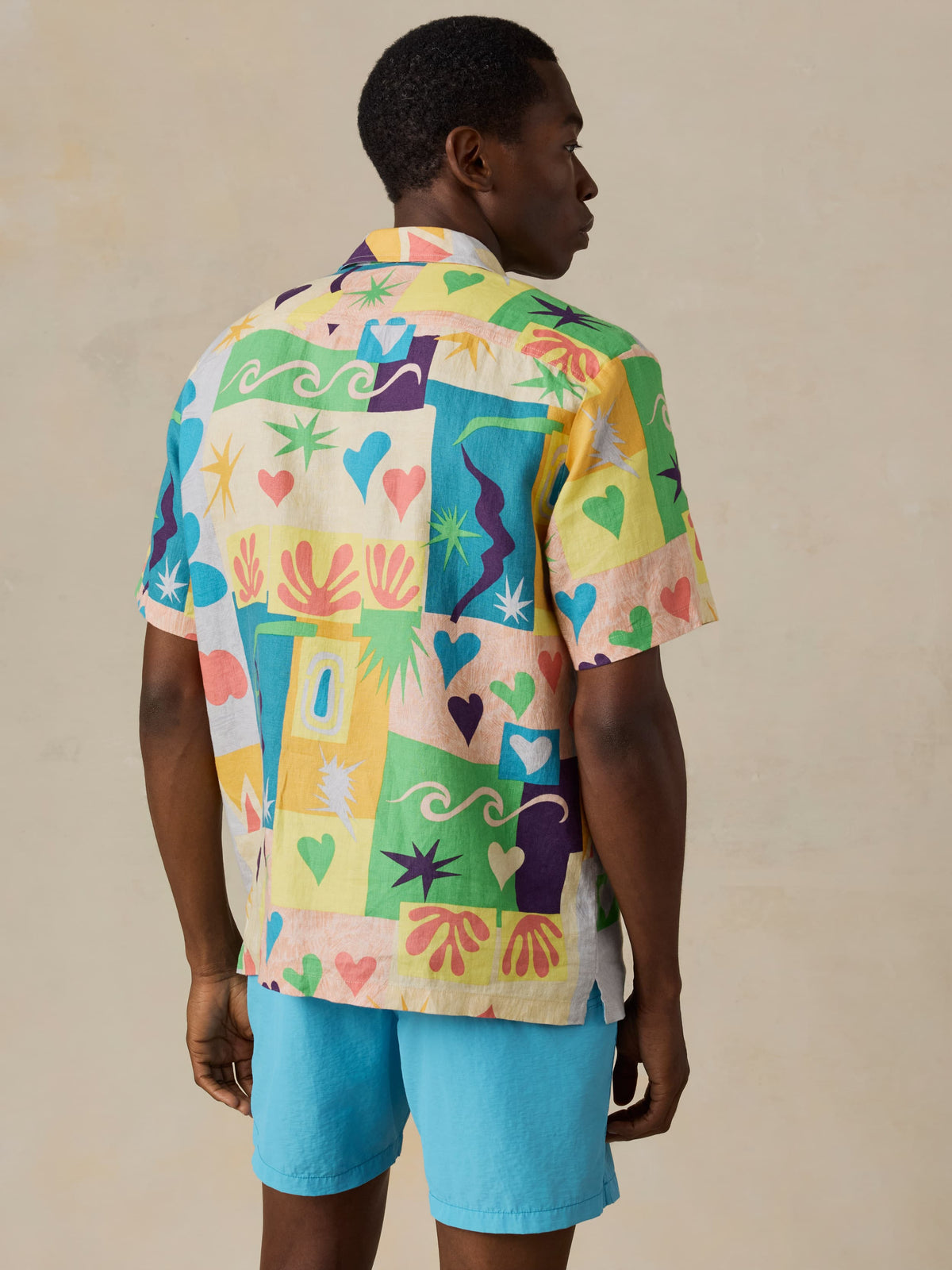 FAHERTY X QUIKSILVER SS CAMP SHIRT - SUNSHINE COAST TILE