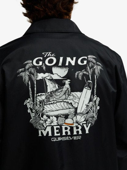 One Piece Coach Water-Repellent Jacket - Black | Quiksilver