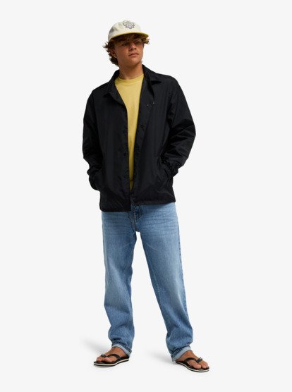 One Piece Coach Water-Repellent Jacket - Black | Quiksilver