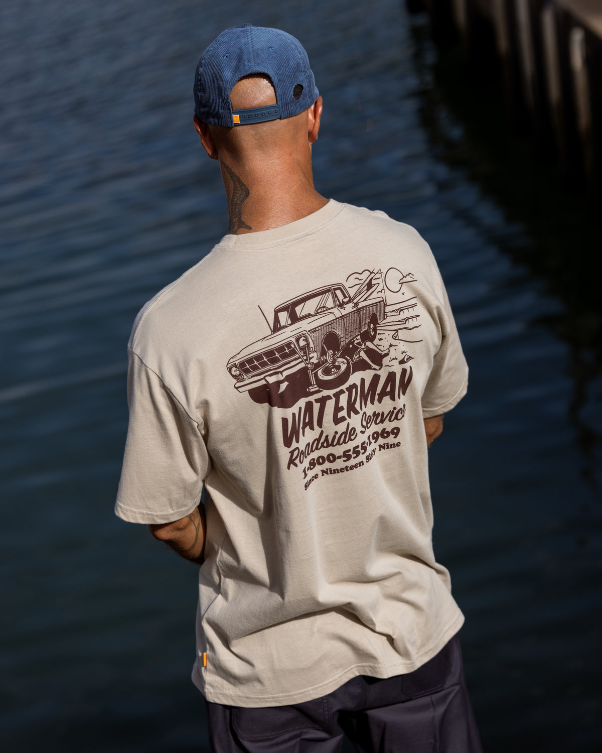 Waterman Roadside Service Classic Short Sleeve Knit T-Shirt - Plaza Taupe