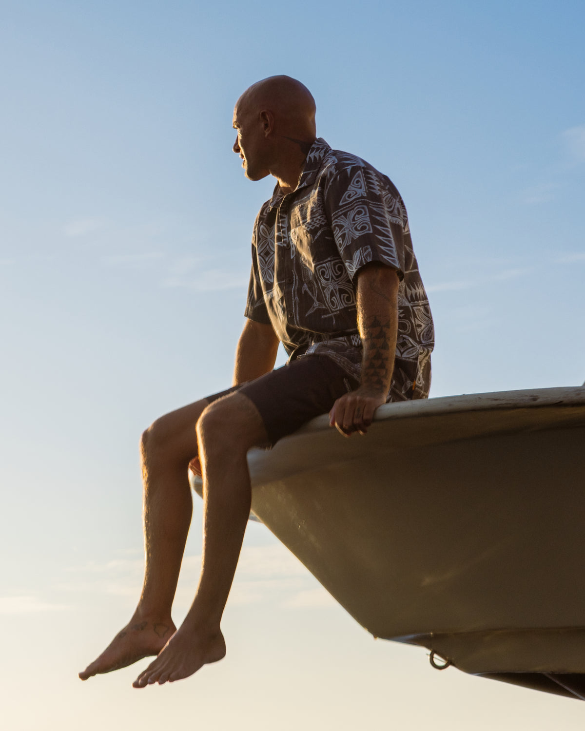 Waterman Ohana Bay Short Sleeve Woven Shirt - Phantom