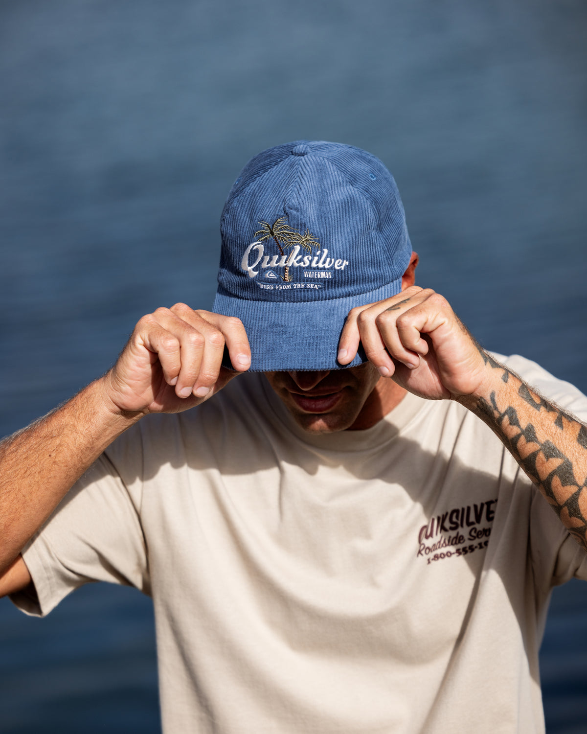 Waterman Sundown Corduroy Snapback Hat - Riviera