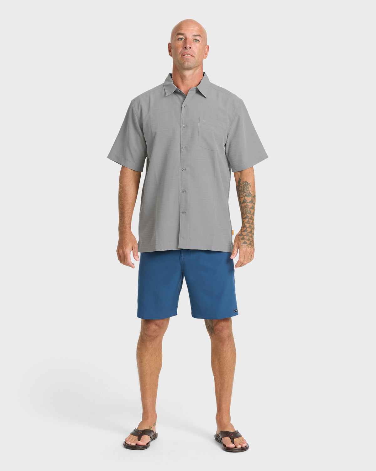 Waterman-Centinela-Premium-Anti-Wrinkle-Shirt-Grey-3