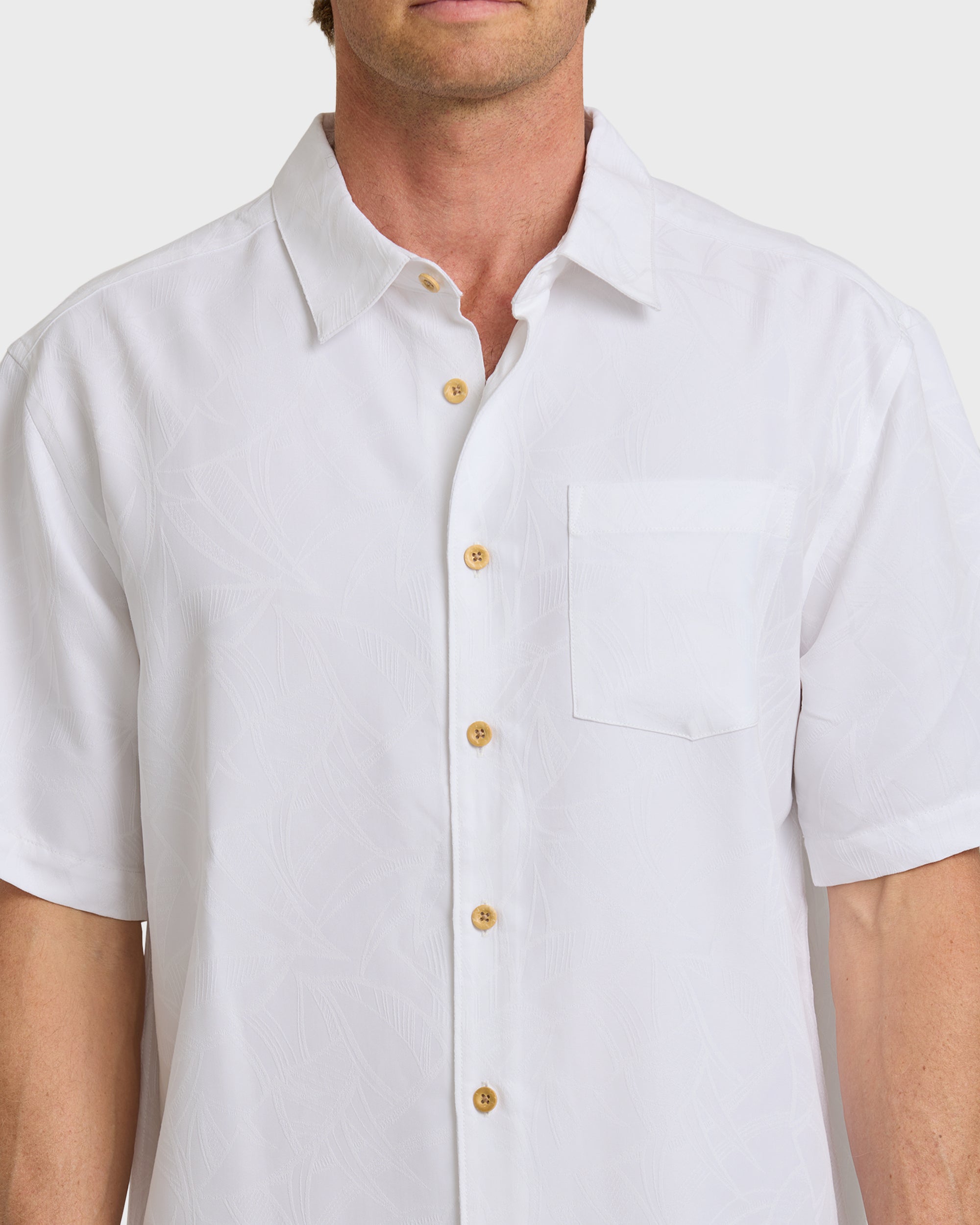Waterman Island Jungle Shirt - White | Quiksilver
