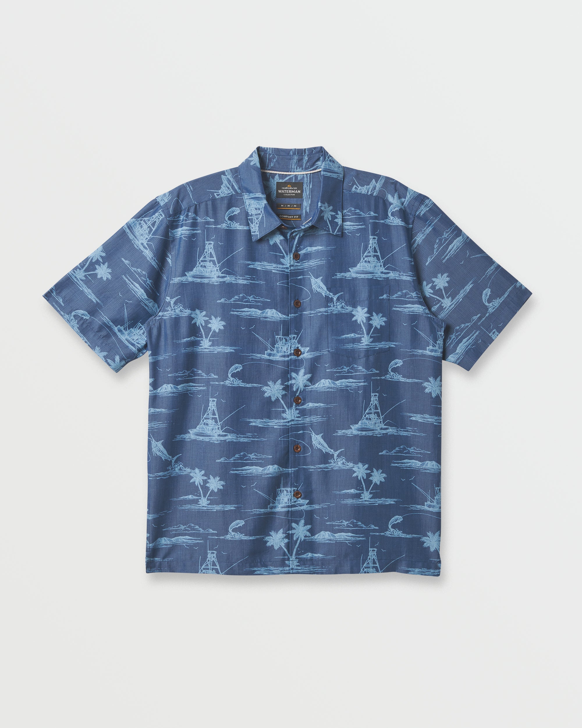 Waterman Paradise Found Shirt - Wave | Quiksilver