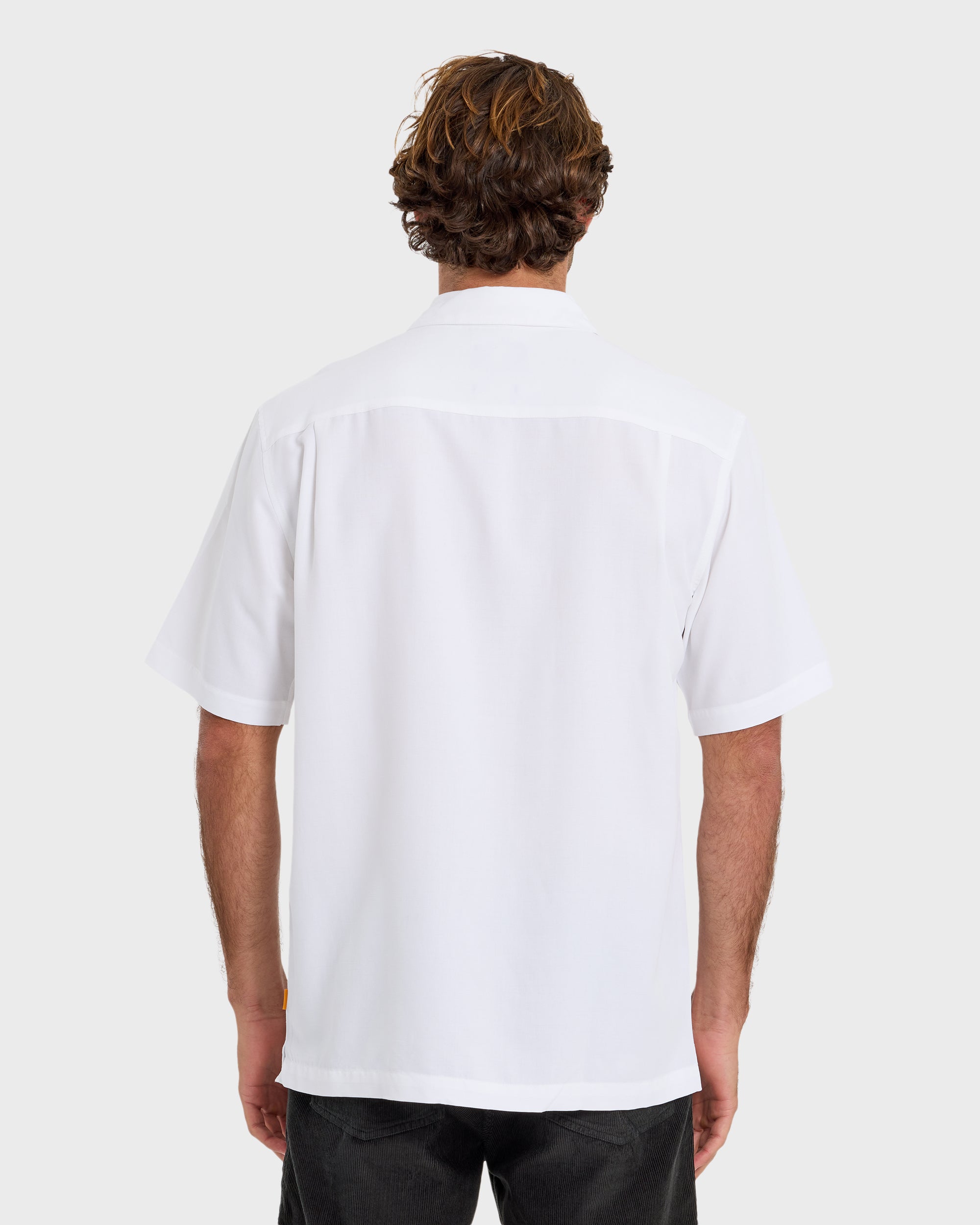Tahiti Palms Men's Short Sleeve Woven Shirt - White | Quiksilver