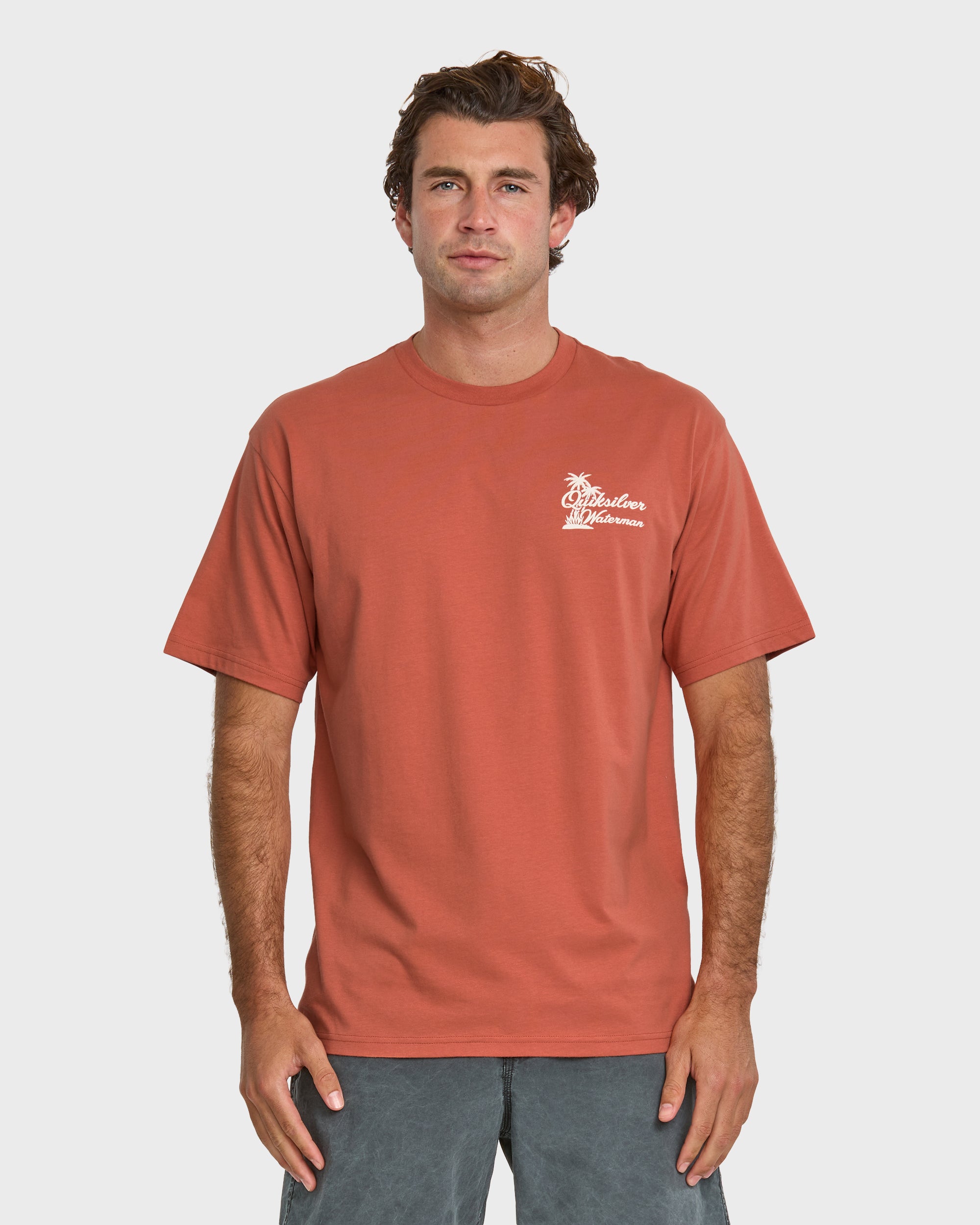 Waterman Island Man T-Shirt - Apricot | Quiksilver