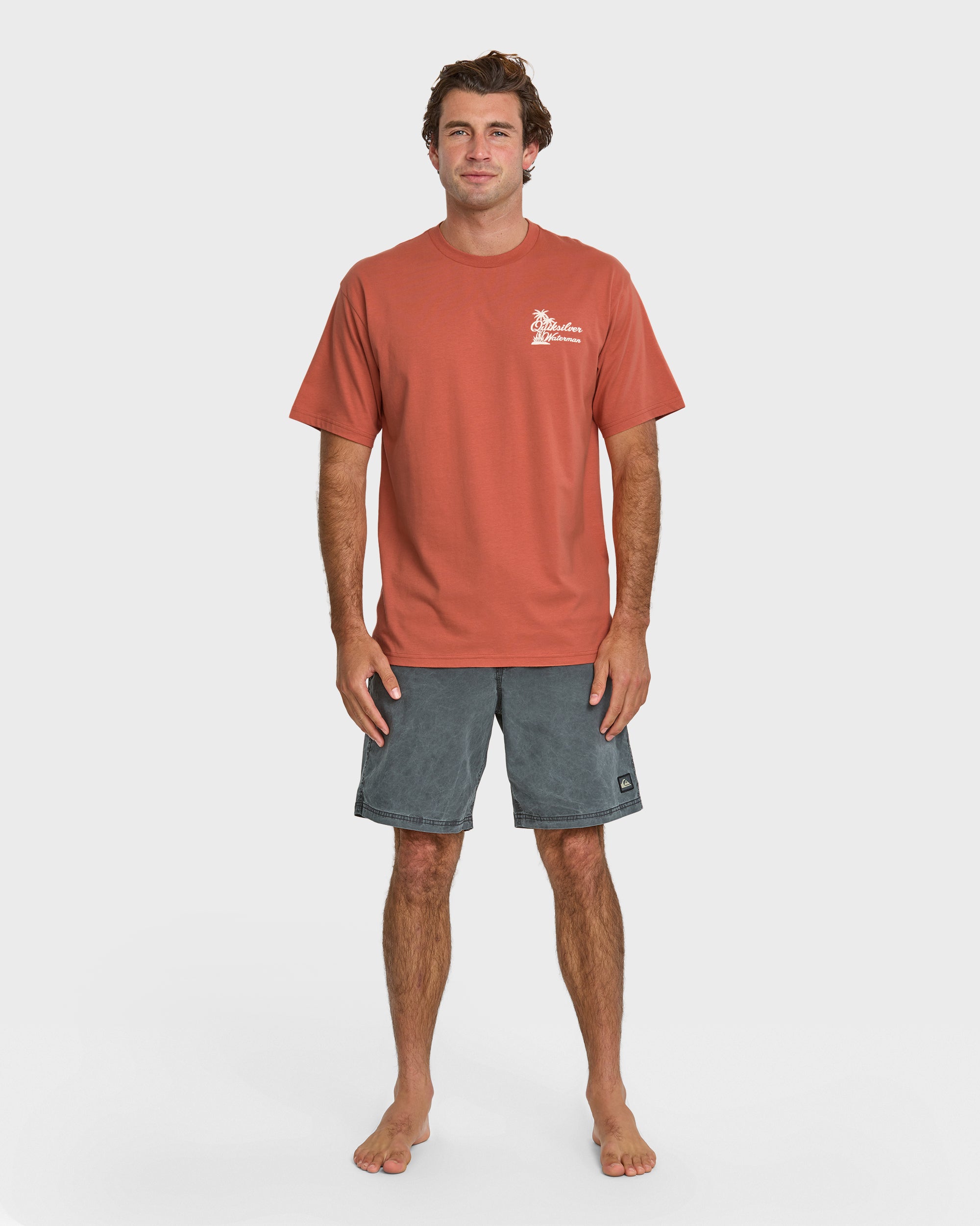 Waterman Island Man T-Shirt - Apricot | Quiksilver