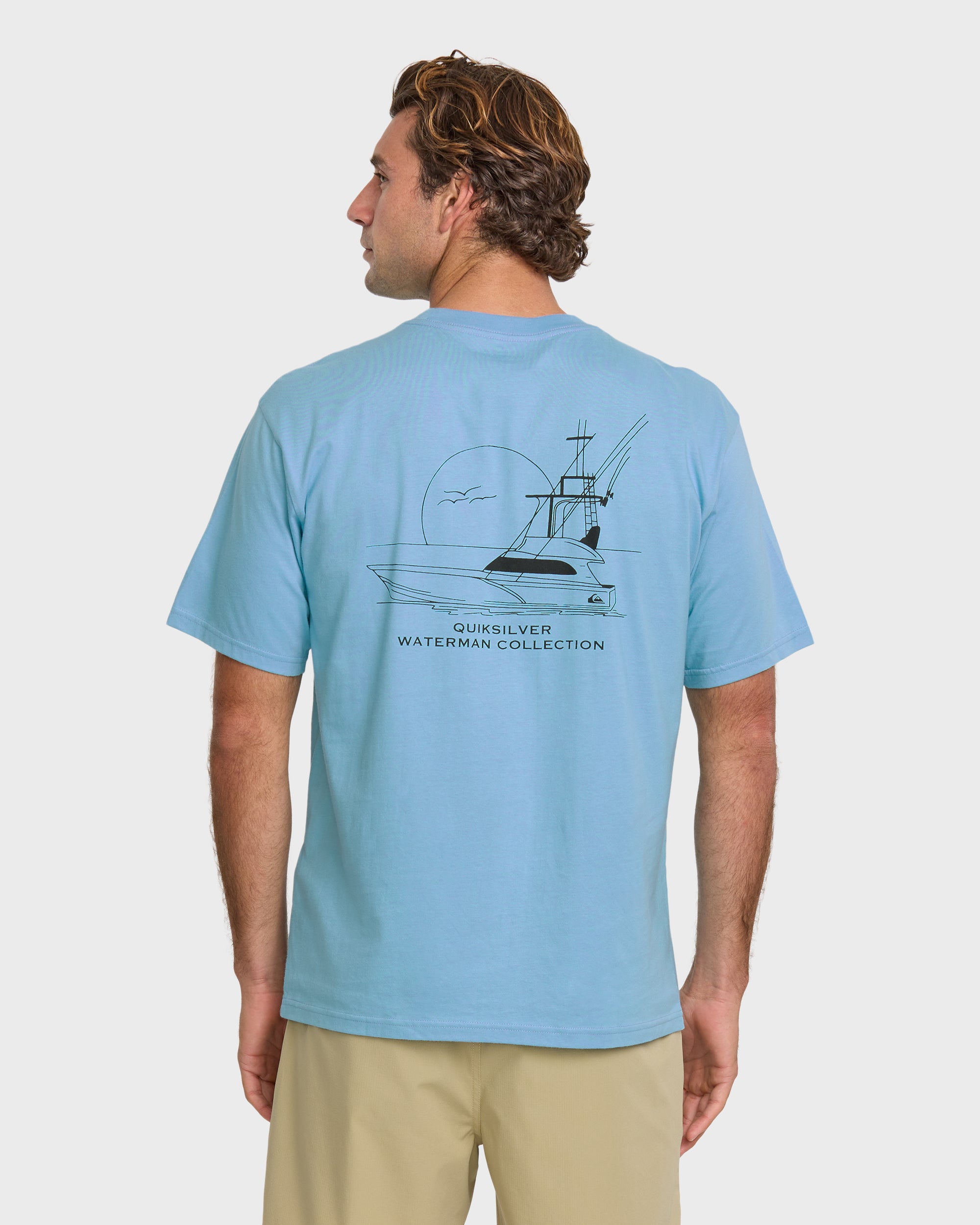 Waterman Fishing Trip Classic T-shirt - Cali Blue | Quiksilver