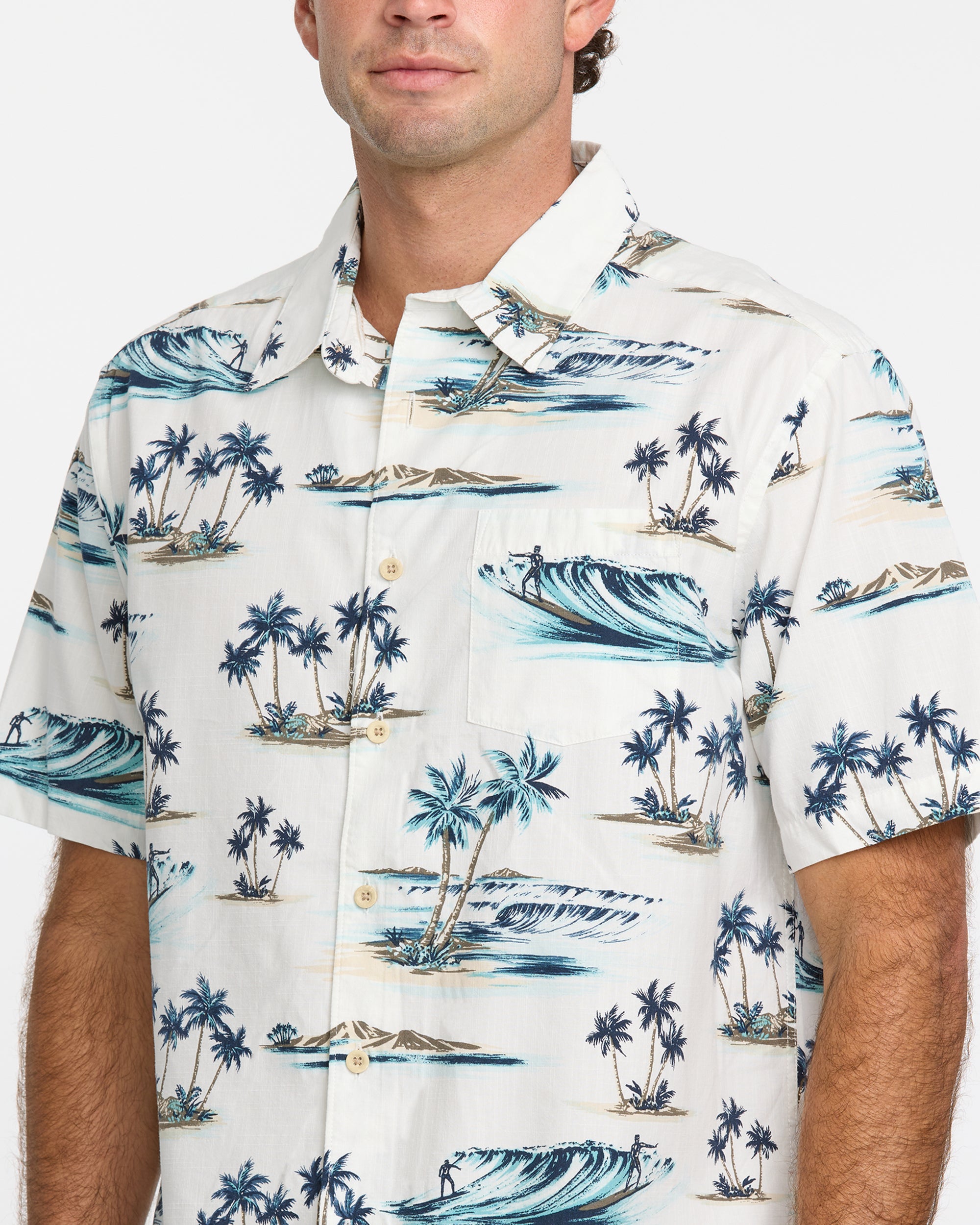 Waterman Day Dreamin' Shirt - White | Quiksilver