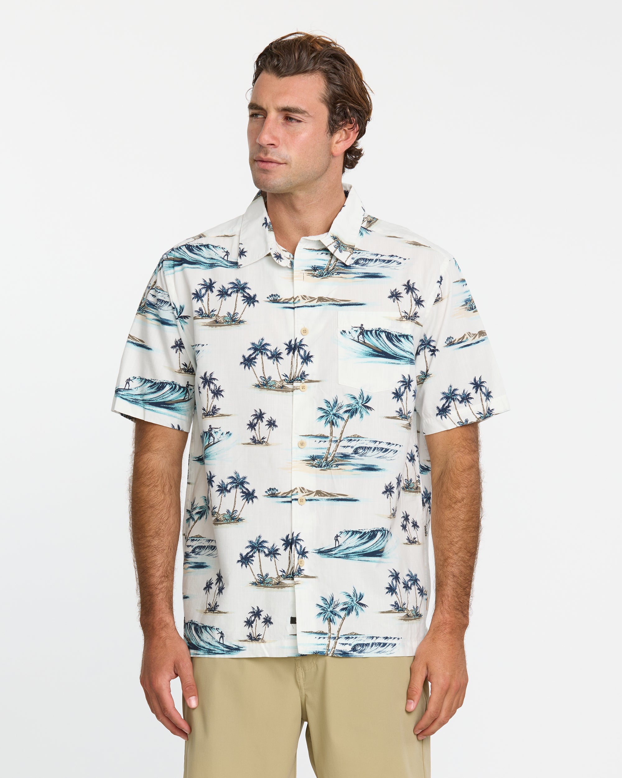 Waterman Day Dreamin' Shirt - White | Quiksilver