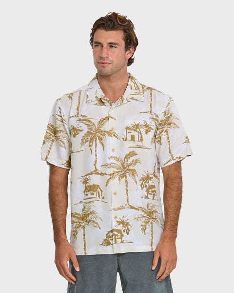 Waterman Off The Grid Shirt - Bone White | Quiksilver