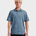 Waterman Island Daze Polo T-Shirt - Real Teal Heather