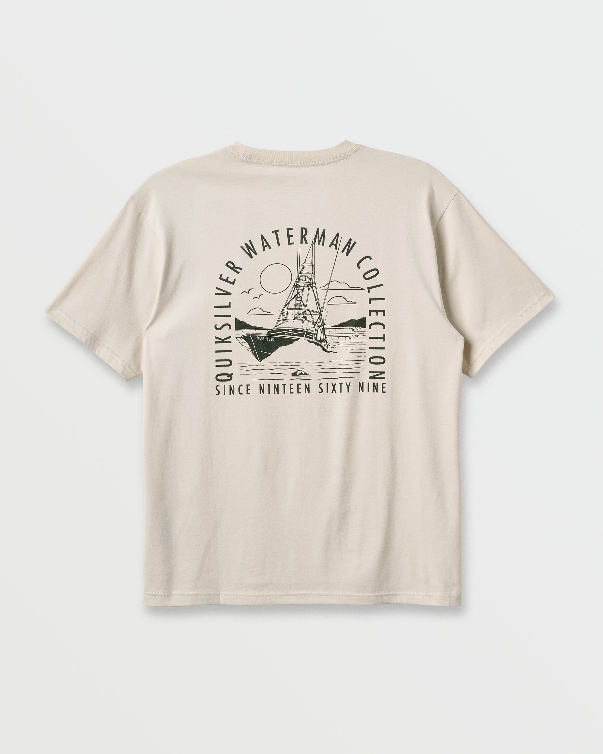 Waterman Out To Sea Classic T-shirt - Moonbeam | Quiksilver