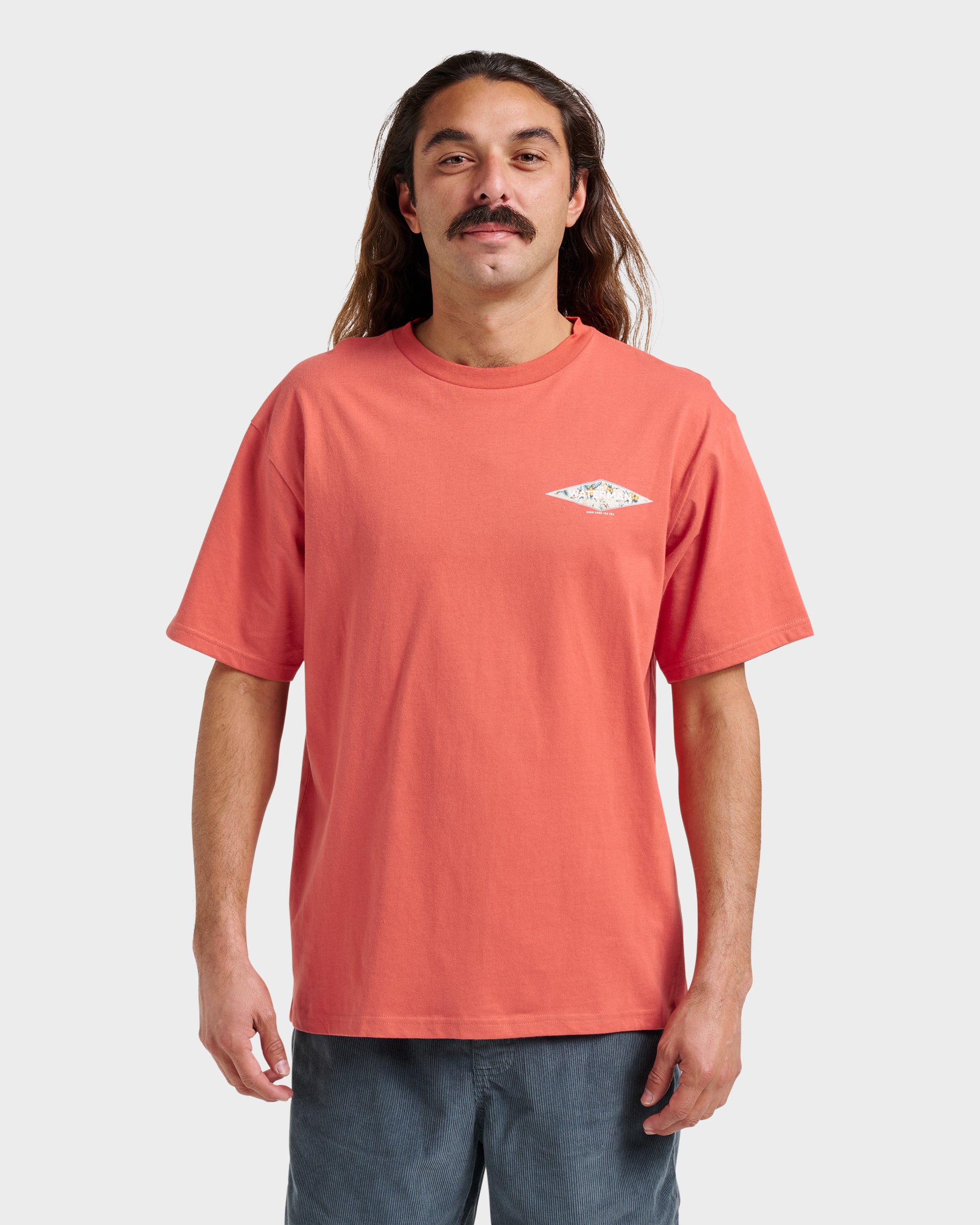 Waterman Diamond Classic T-shirt - Hot Sauce | Quiksilver