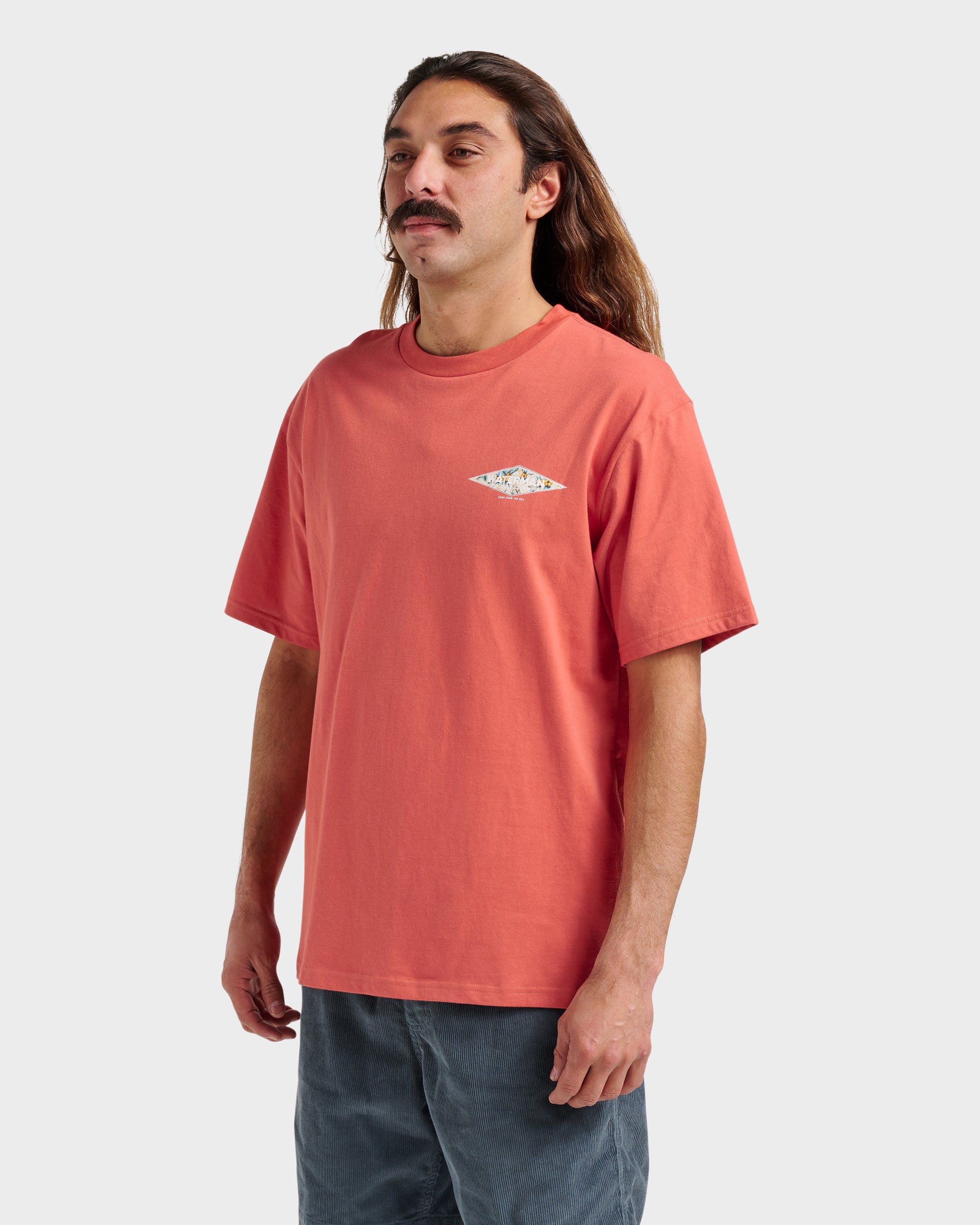 Waterman Diamond Classic T-shirt - Hot Sauce | Quiksilver