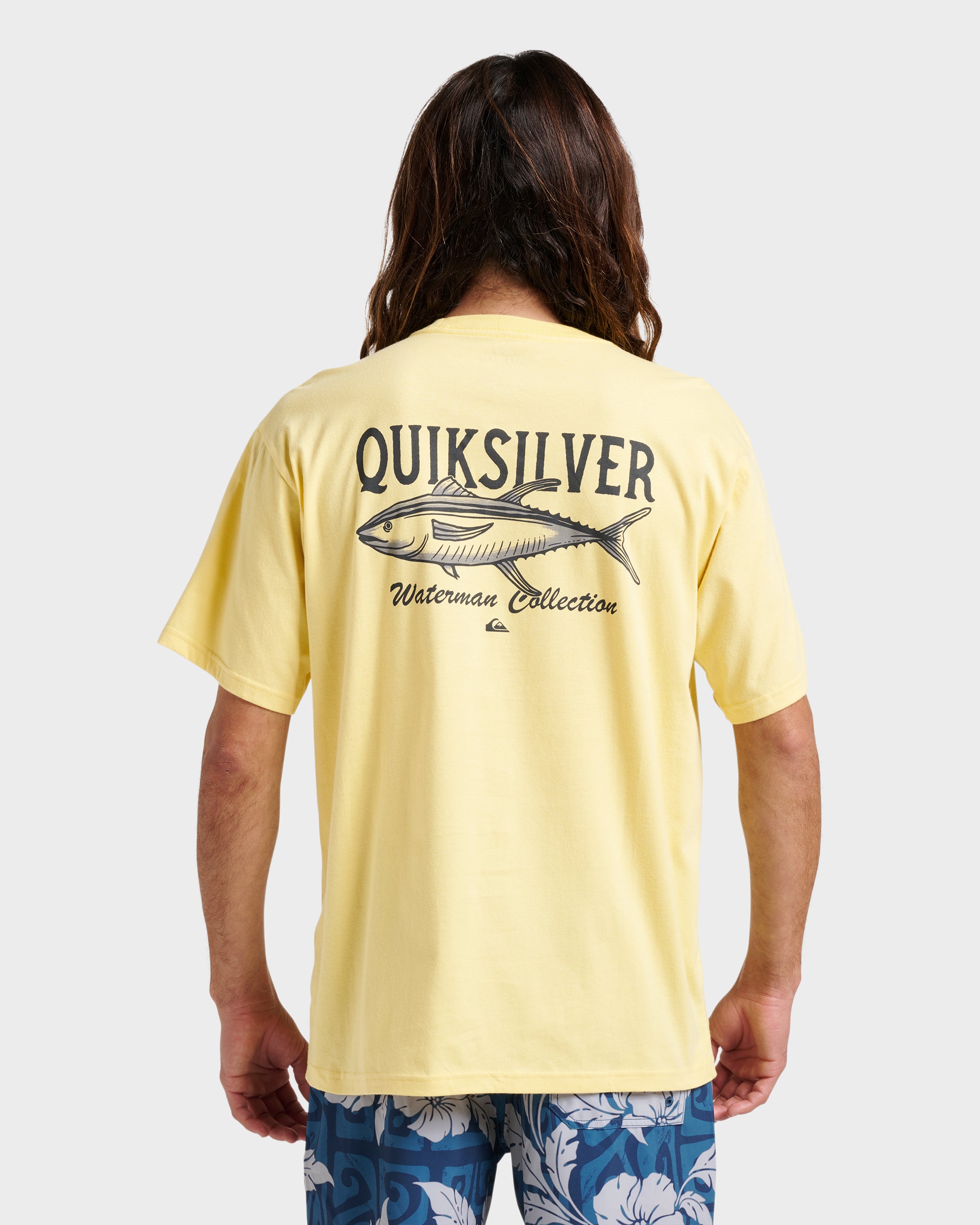 レジェンド オブ シャークマン イエローシャツ Waterman Deep Waters Classic T-shirt - Dusky Citron | Quiksilver