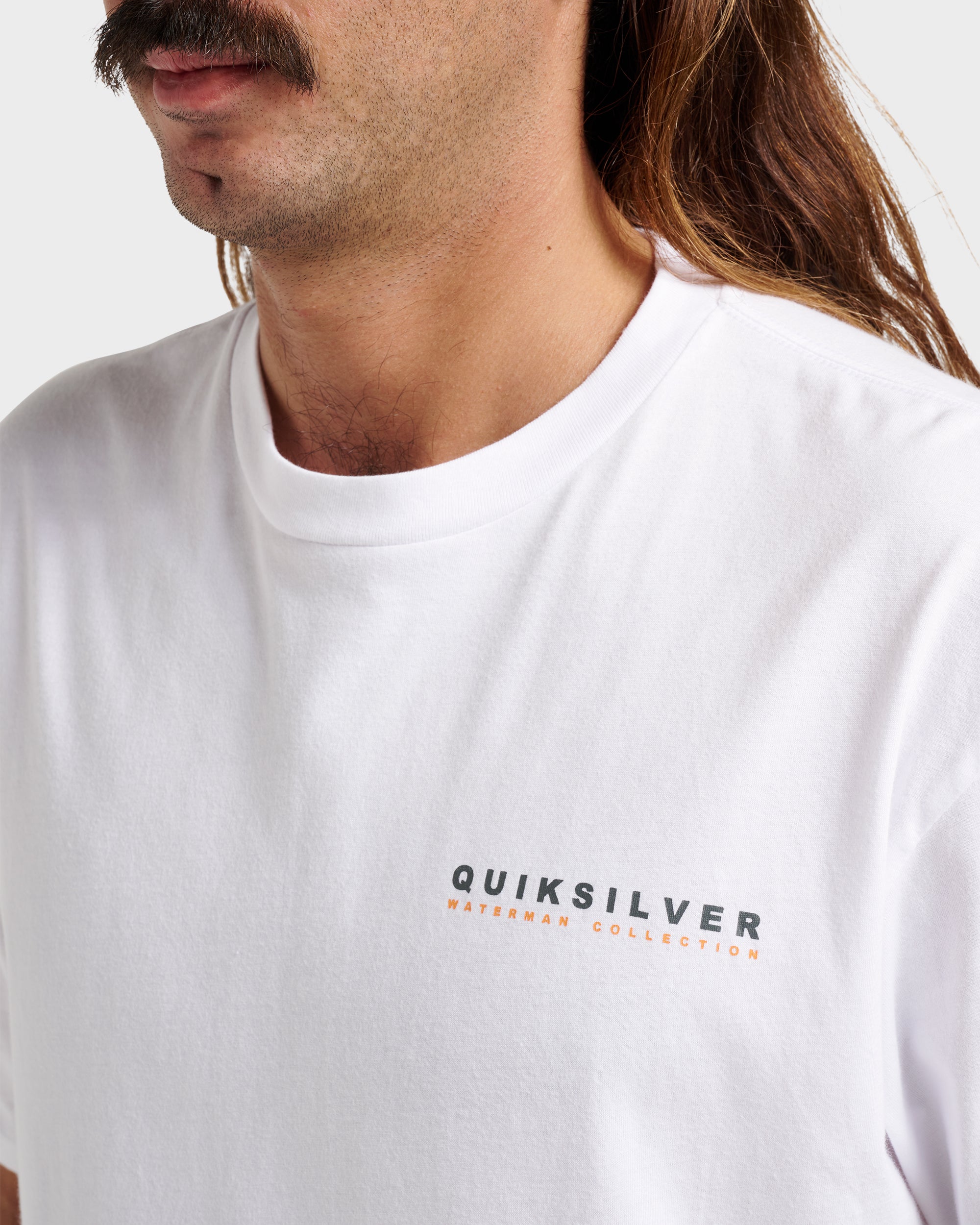 Waterman Trail Blazing Classic T-shirt - White | Quiksilver