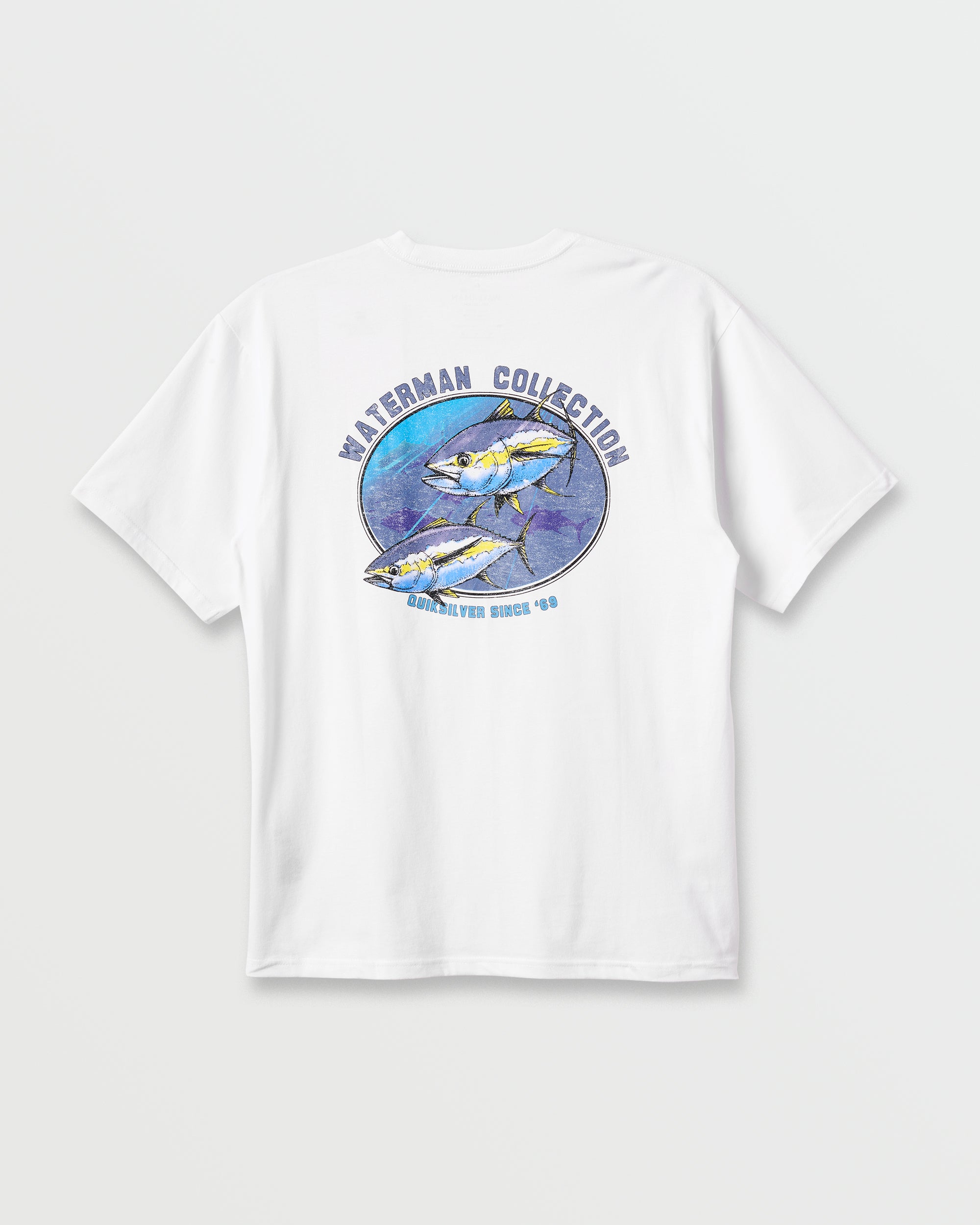 Waterman Double Ahi Classic T-shirt - White | Quiksilver