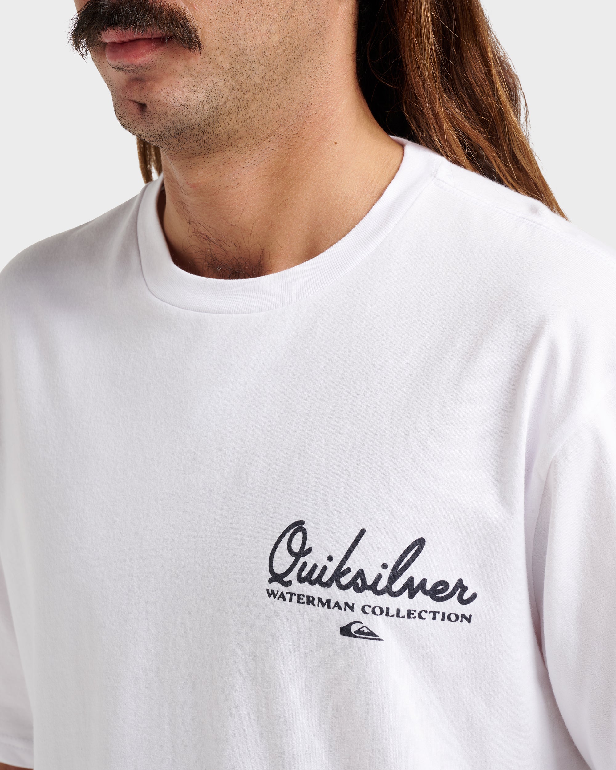 Waterman Pleasure Island Classic T-shirt - White | Quiksilver