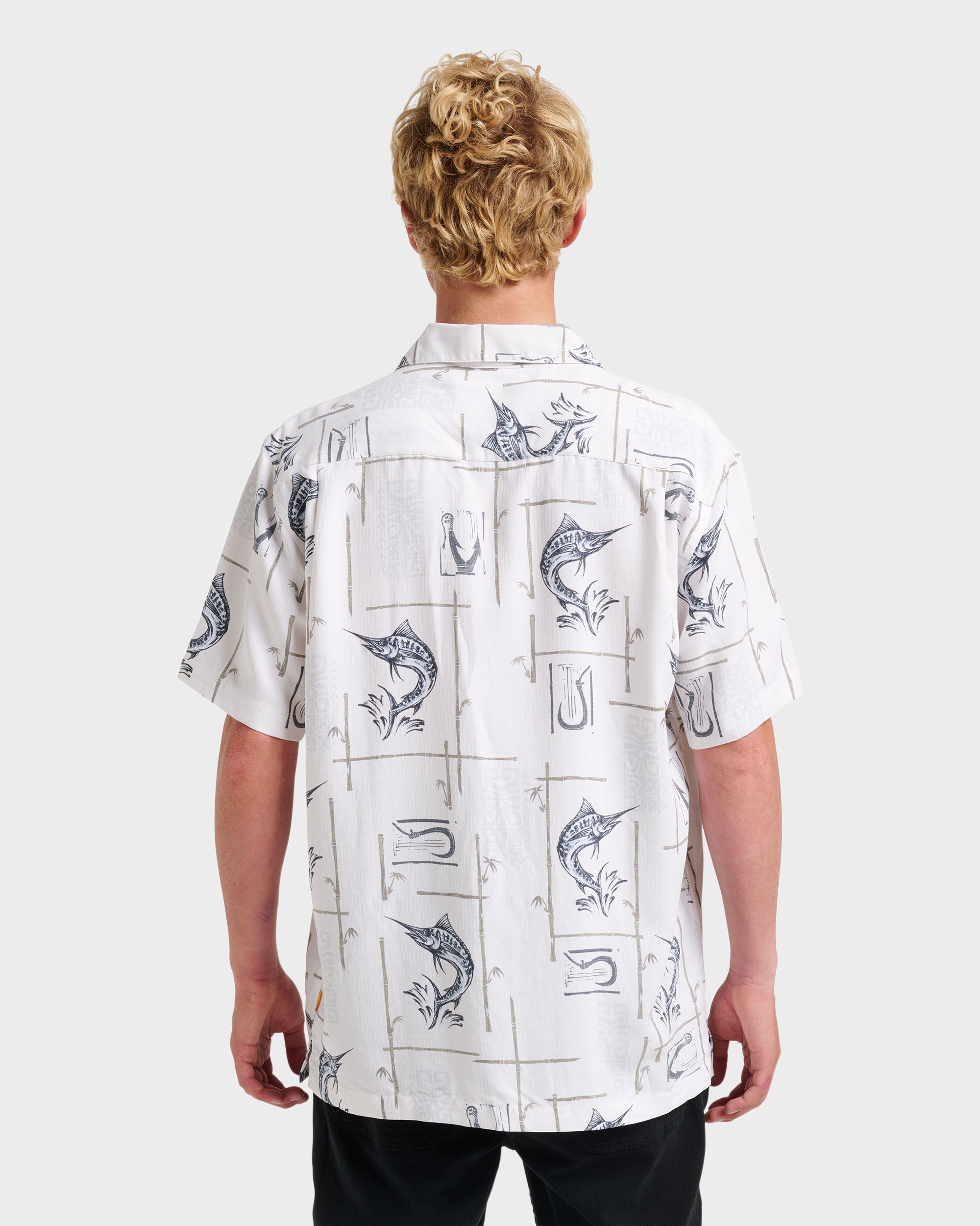 Waterman Big Day Short Sleeve Shirt - White | Quiksilver