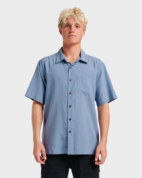 Waterman Check Out Shirt - Flint Stone | Quiksilver