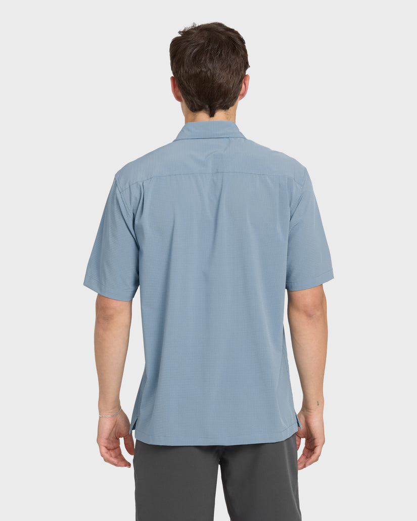 Chaser-Short-Sleeve-Woven-Shirt-Blue-Shadow-2