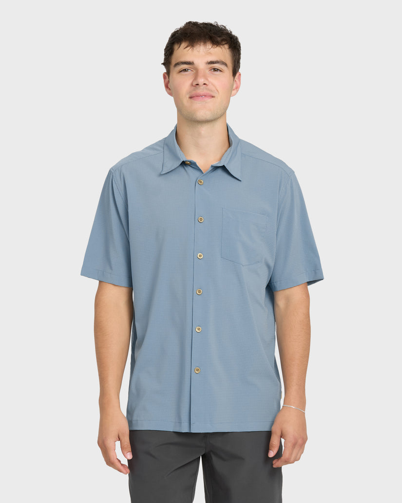 Chaser-Short-Sleeve-Woven-Shirt-Blue-Shadow-1