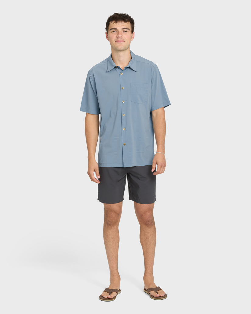 Chaser-Short-Sleeve-Woven-Shirt-Blue-Shadow-3