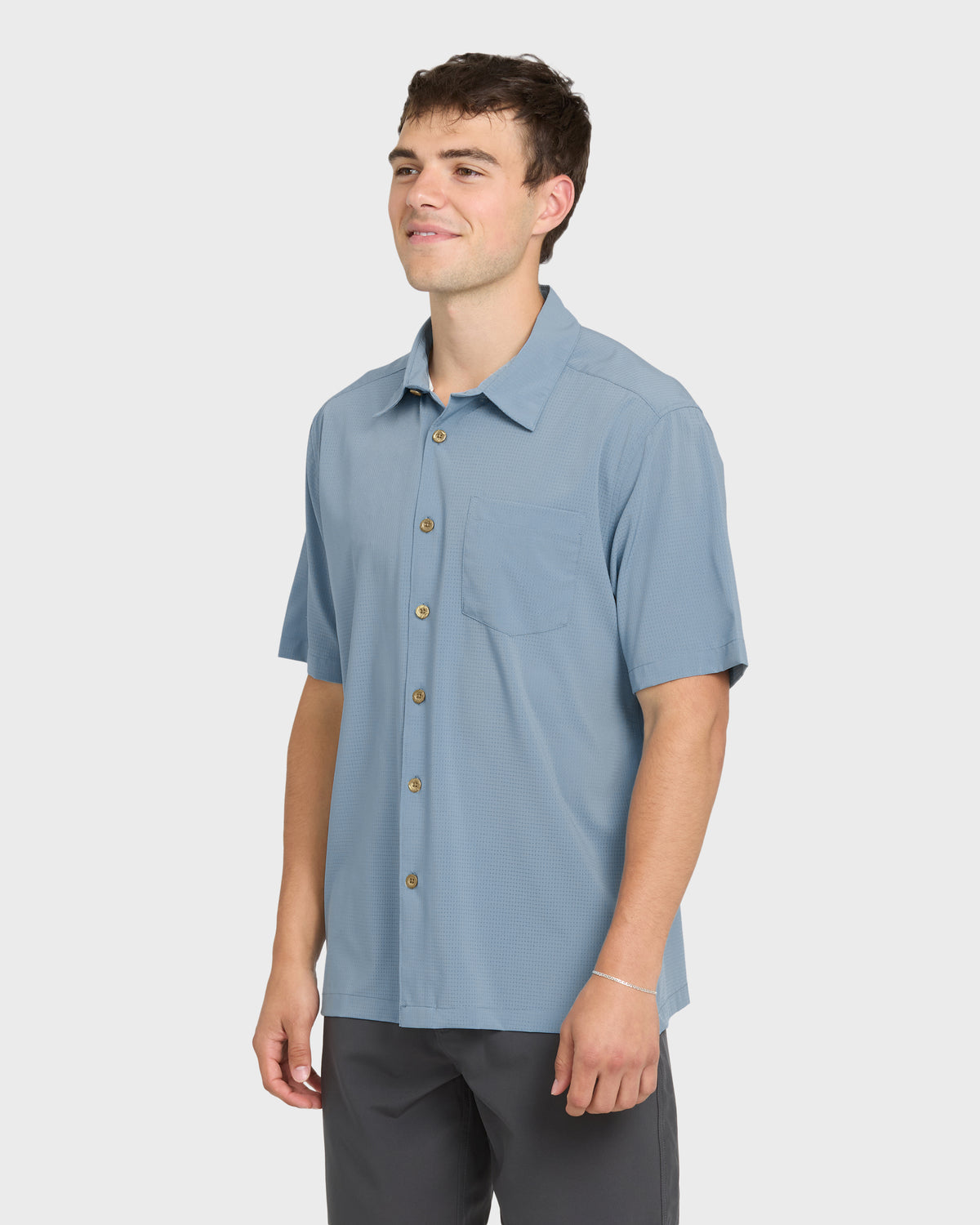 Chaser-Short-Sleeve-Woven-Shirt-Blue-Shadow-4