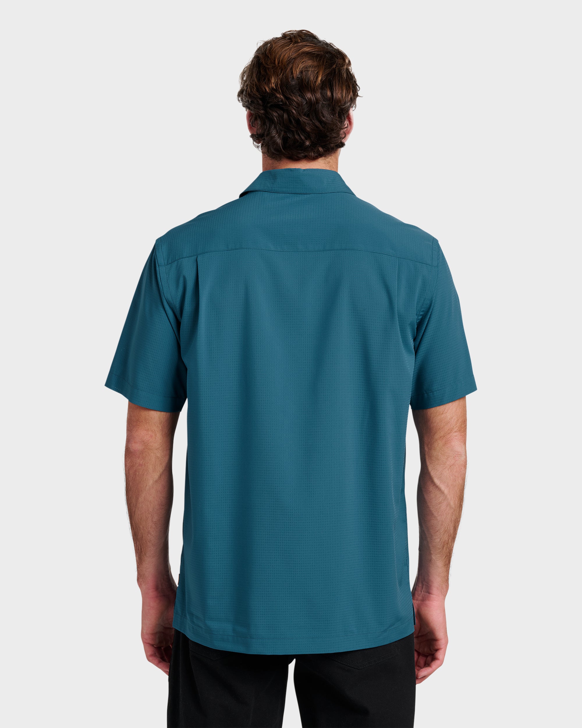 Chaser Short Sleeve Woven Shirt - Real Teal | Quiksilver