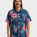 Waterman Playita Floral Shirt - Sargasso Sea