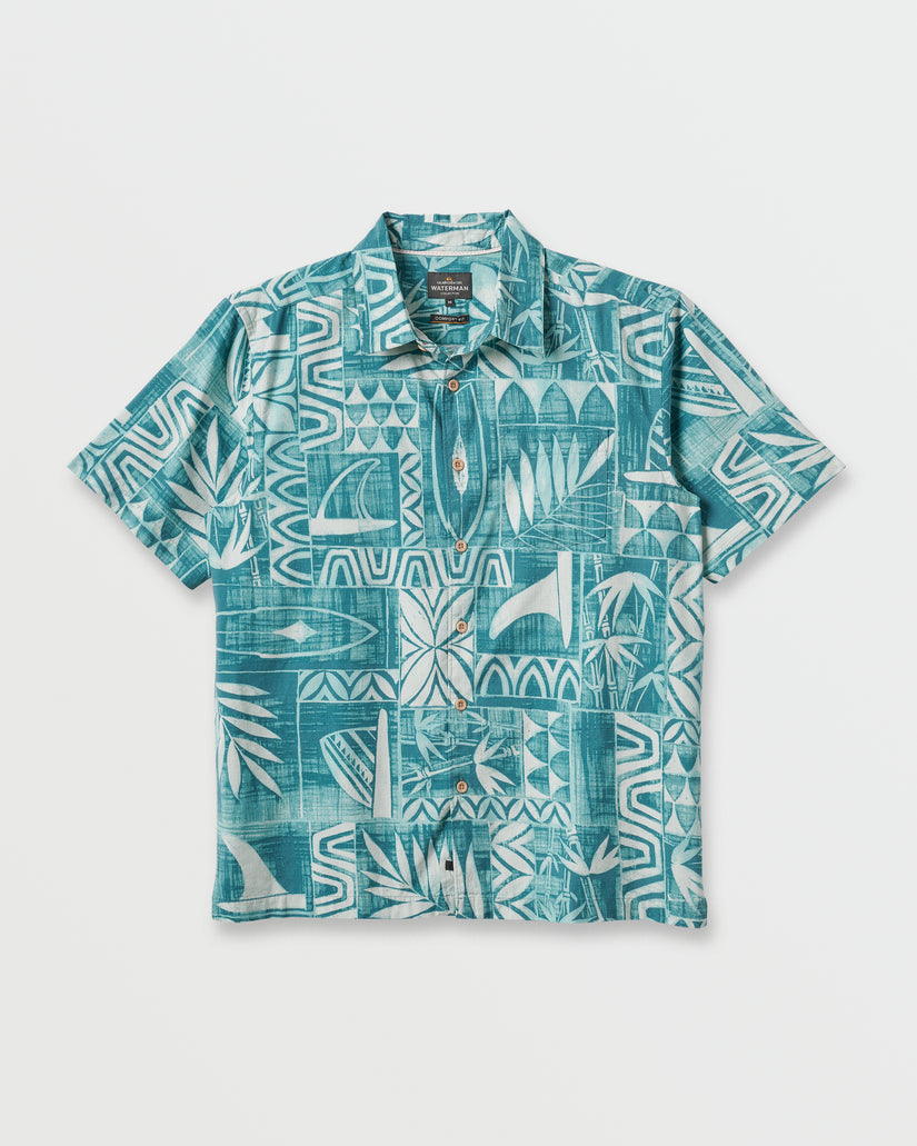 Waterman-Talk-Story-Short-Sleeve-Shirt-Aqua-Sea-5