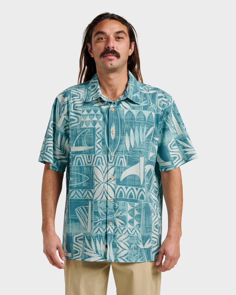 Waterman-Talk-Story-Short-Sleeve-Shirt-Aqua-Sea-1