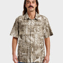Waterman Talk Story Short Sleeve Shirt - Moonbeam