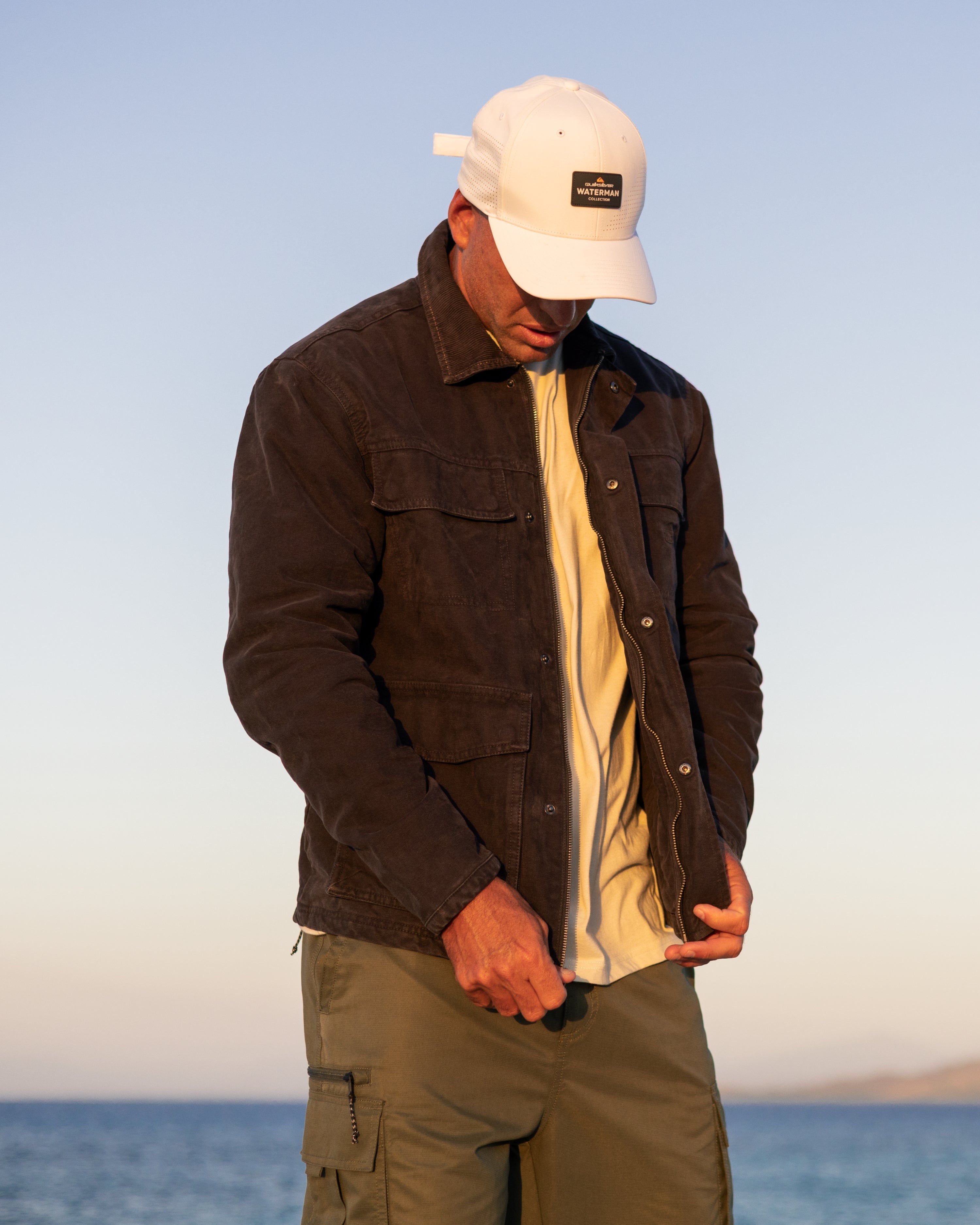 Quiksilver ブラウンジャケット メンズ Quiksilver（クイックシルバー） メンズ スノーボード ジャケット