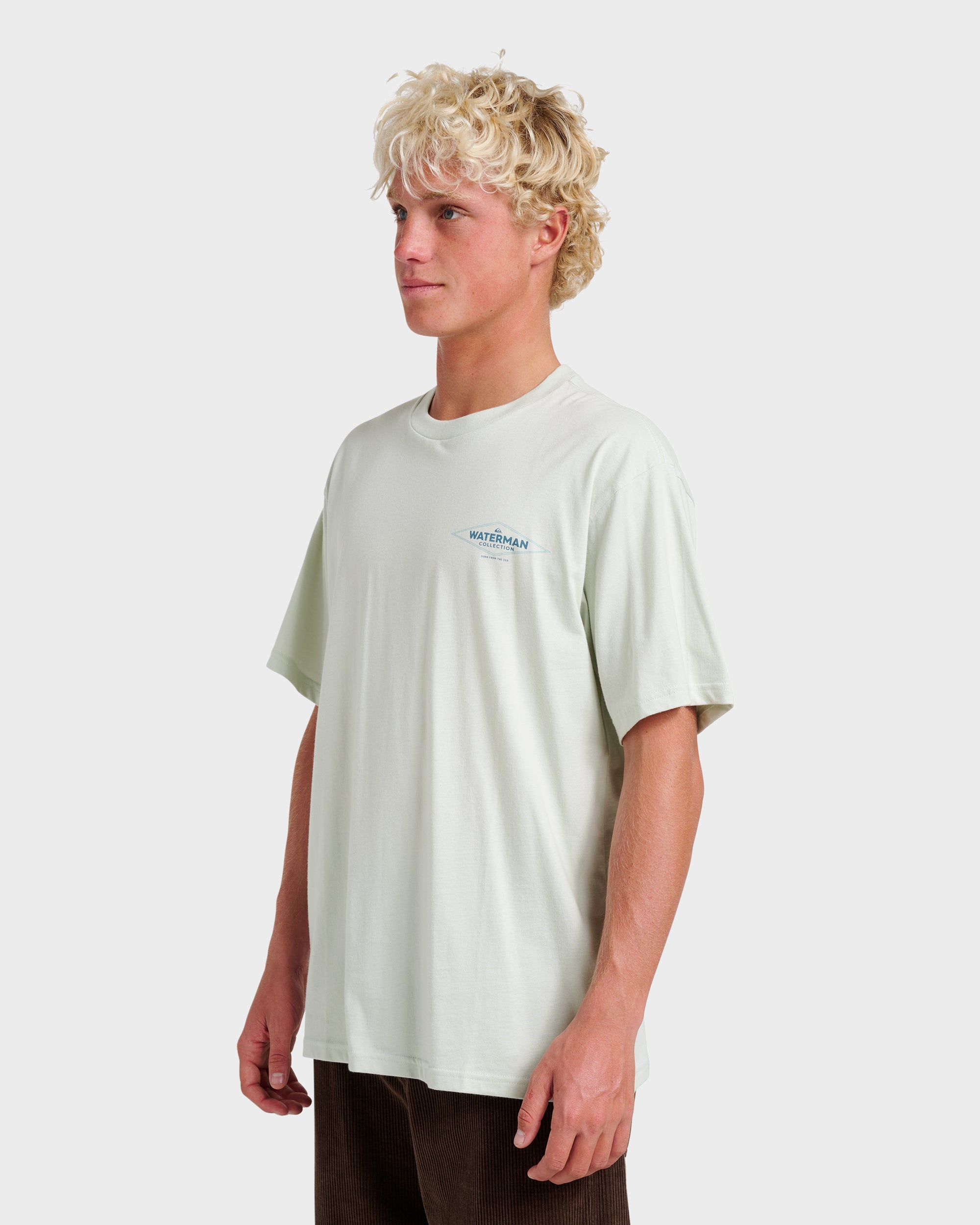 Waterman Diamond Classic T-shirt - Smoke | Quiksilver