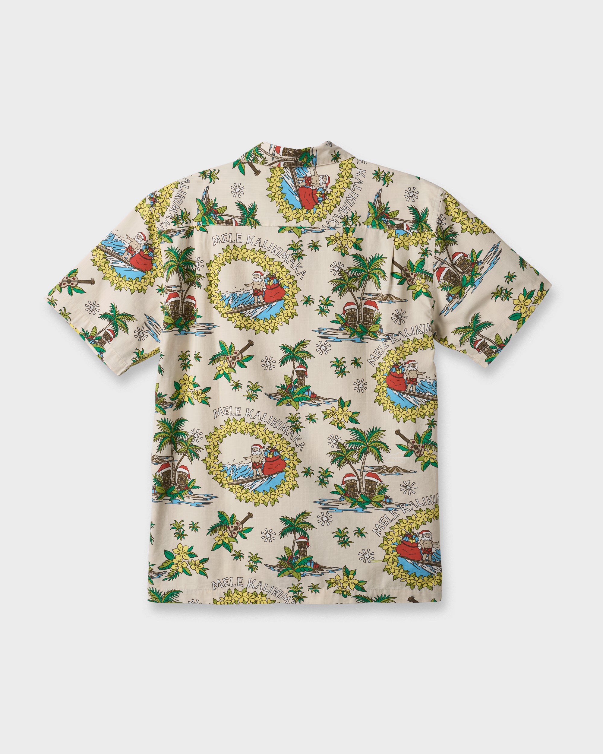 Waterman Surfing Santa Shirt - Moonbeam | Quiksilver
