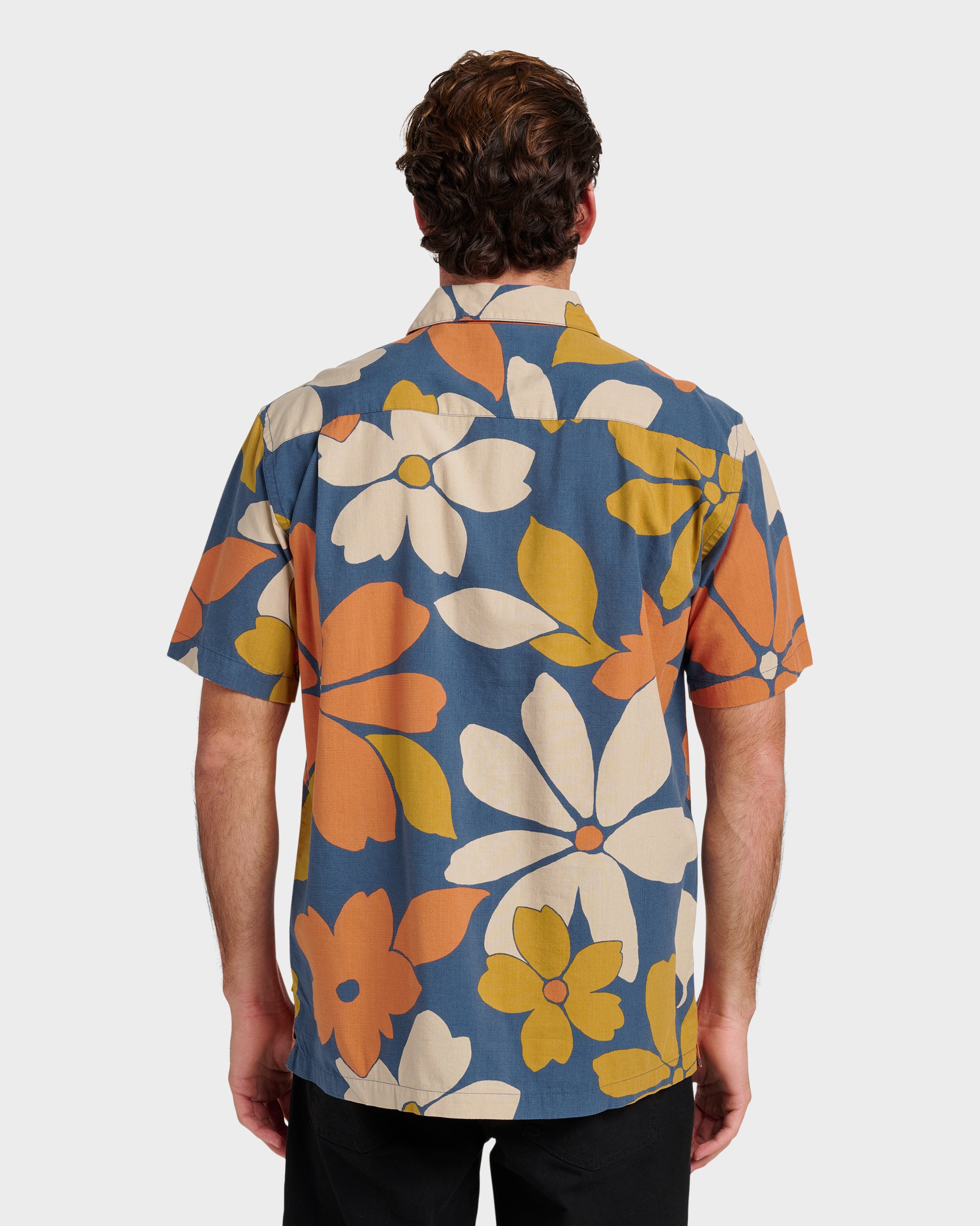 Waterman Flower Power Shirt - Sargasso Sea | Quiksilver
