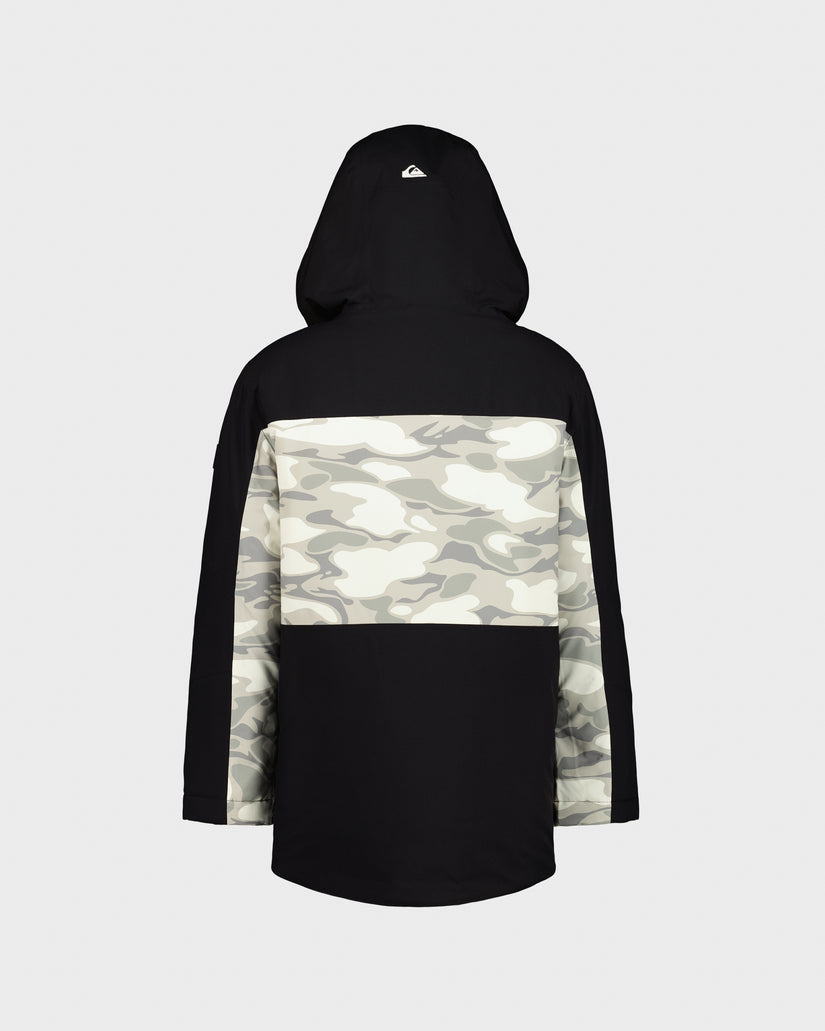 Boys Double Black Snow Jacket
